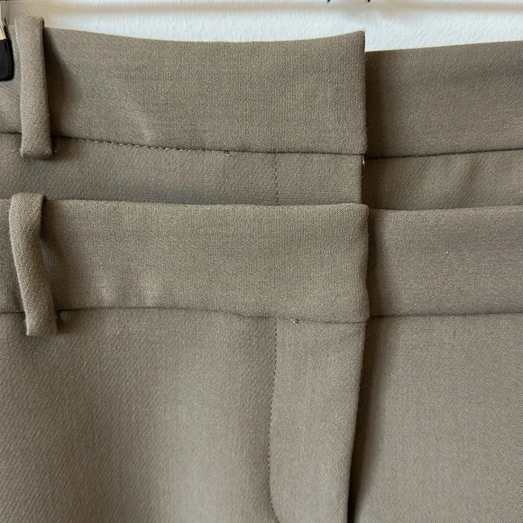 Brand New w Tags! ZARA Dark Khaki Double Belt Skirt-Shorts Size M - Picture 3 of 7